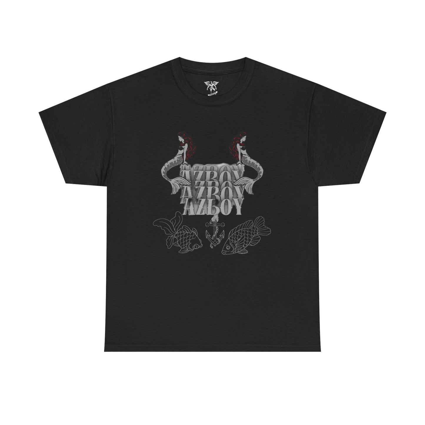 Mermaid Graphic  Heavy Cotton Tee - Retro Azov Design