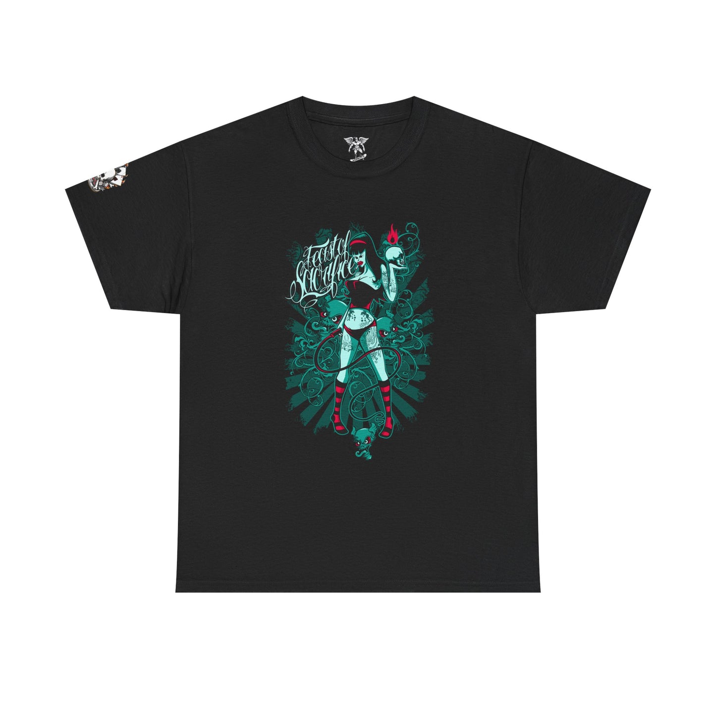Gothic Graphic Tee, Comfortable Streetwear, Edgy Casual Wear, Perfect for Concerts, Unisex Fashion