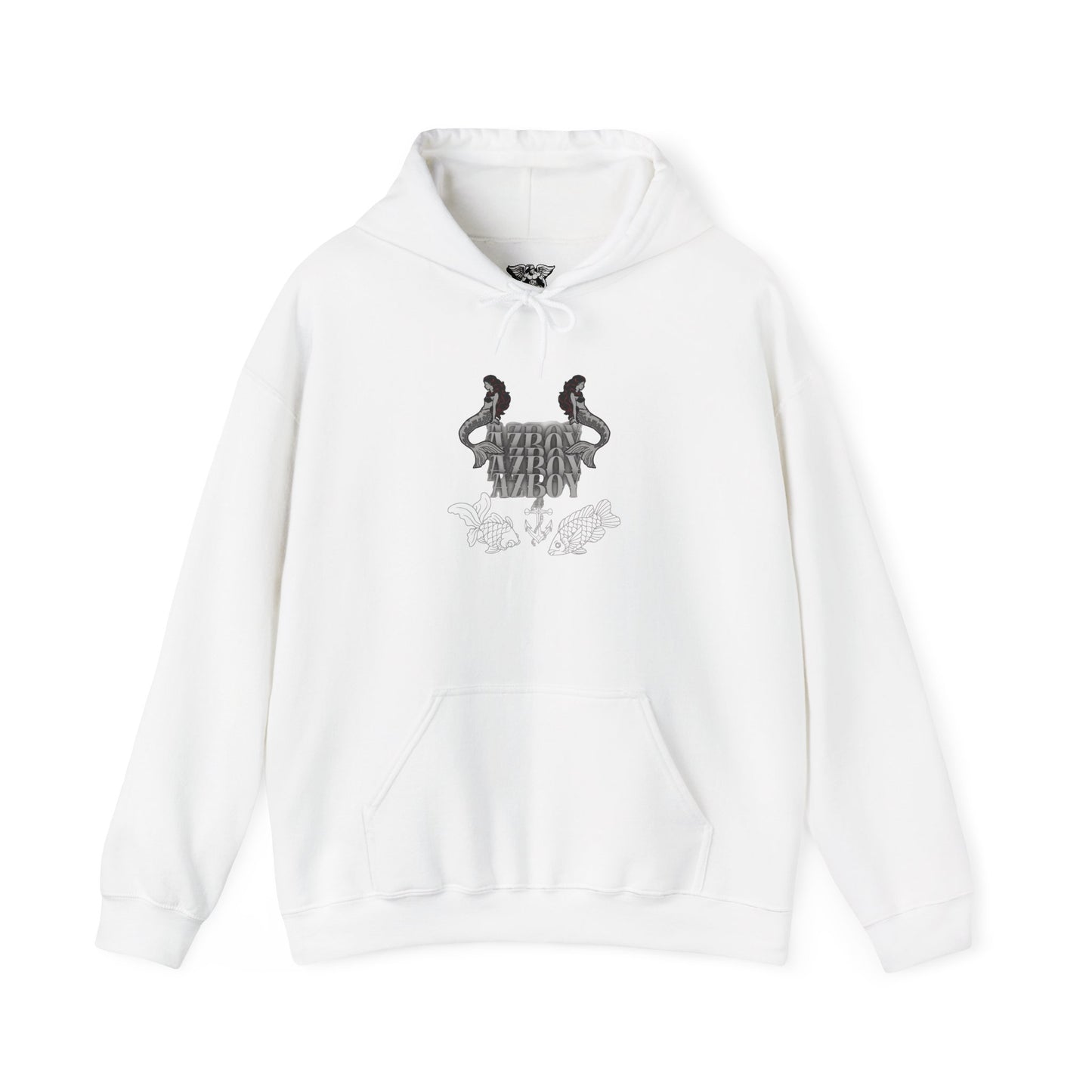 Graphic Hoodie — Gothic Crest Design with ‘Stay Wild’ Text