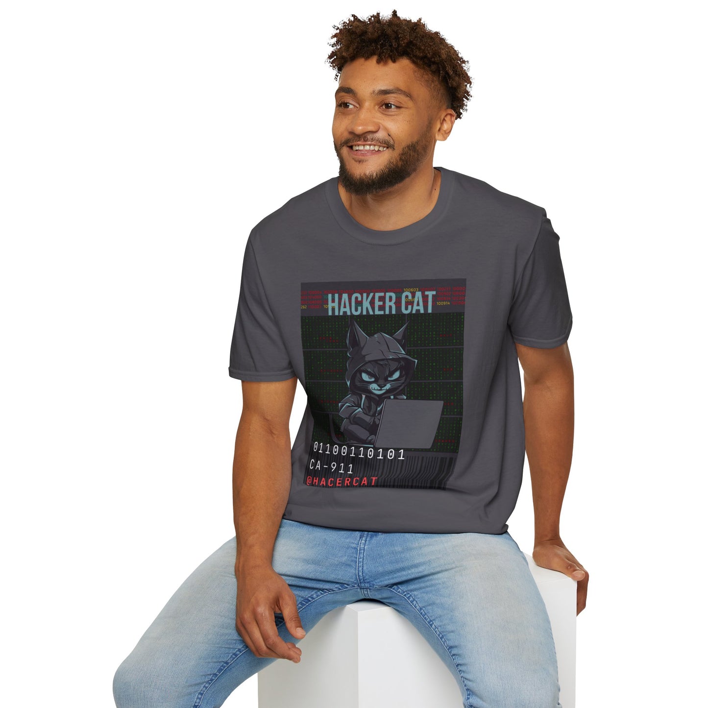 Hacker cat  Softstyle T-Shirt