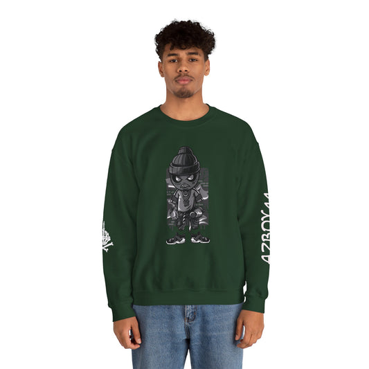 Edgy Graphic Crewneck Sweatshirt - Stylish Streetwear for Casual Look