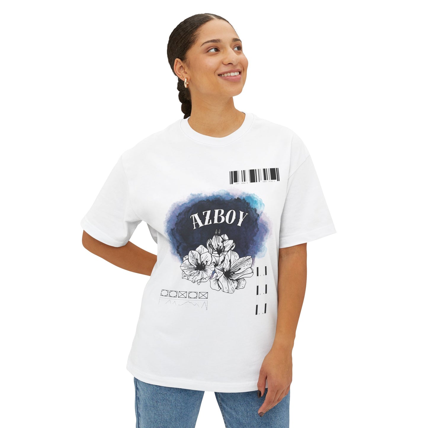 Botanical Floral Graphic Oversized Tee