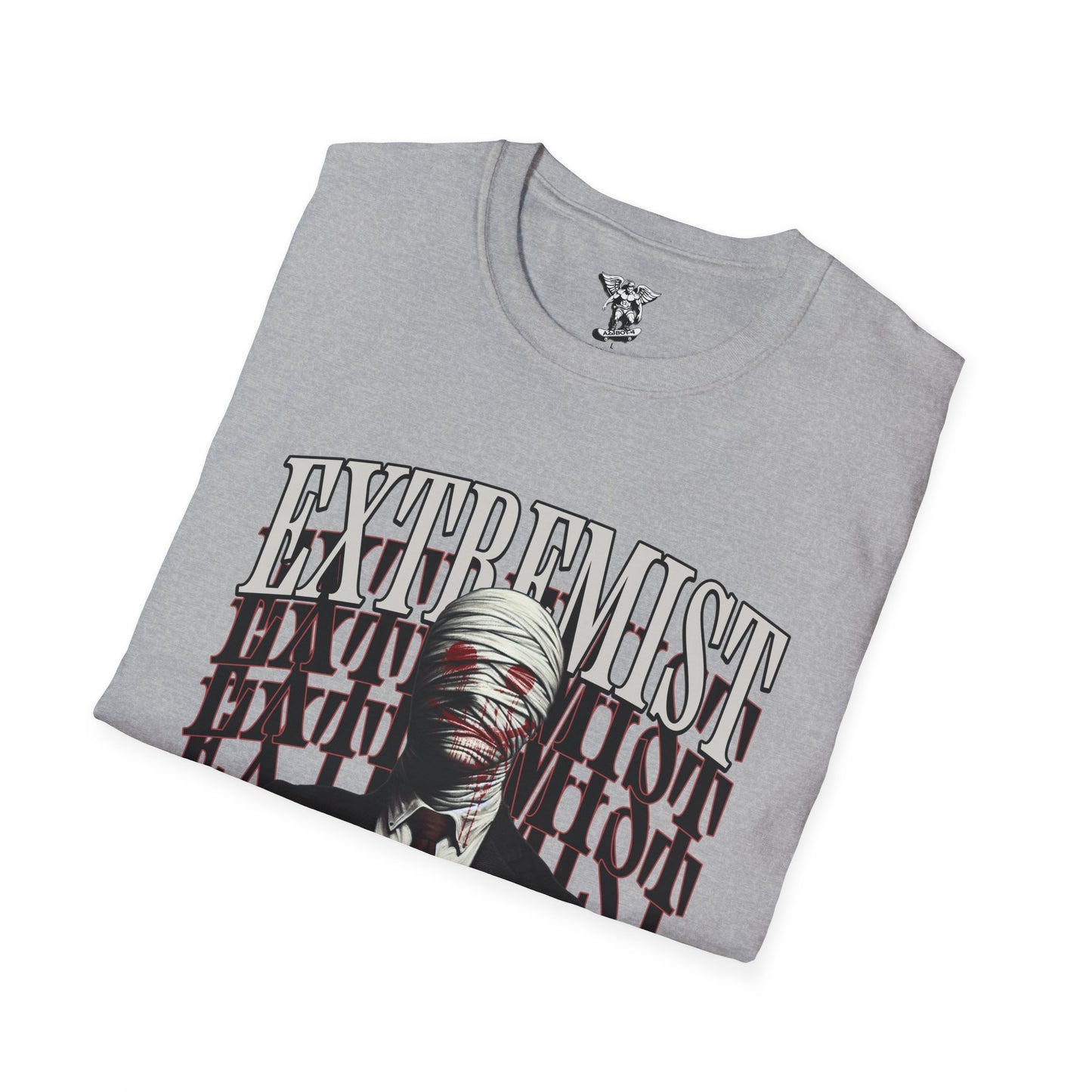 Extremist Bandaged Face Suit T-Shirt — Graphic Tee