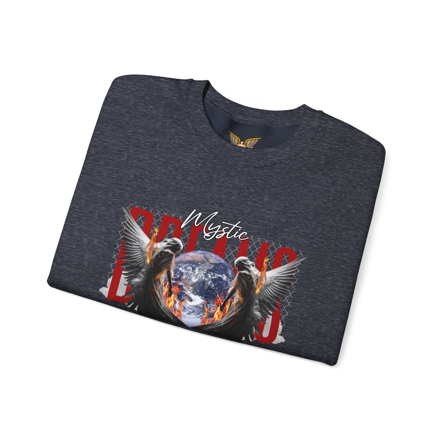 Mystic Eagles Crewneck Sweatshirt, Cozy Unisex Pullover, Gift for Nature Lovers, Fall Fashion, Casual Streetwear, Spiritual Art