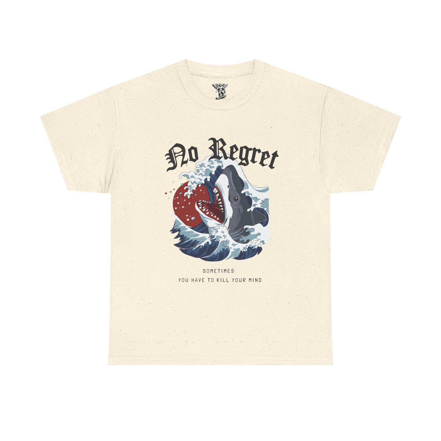 No Regret Whale Heart Tee — Nautical Tattoo-Style Whale T-Shirt