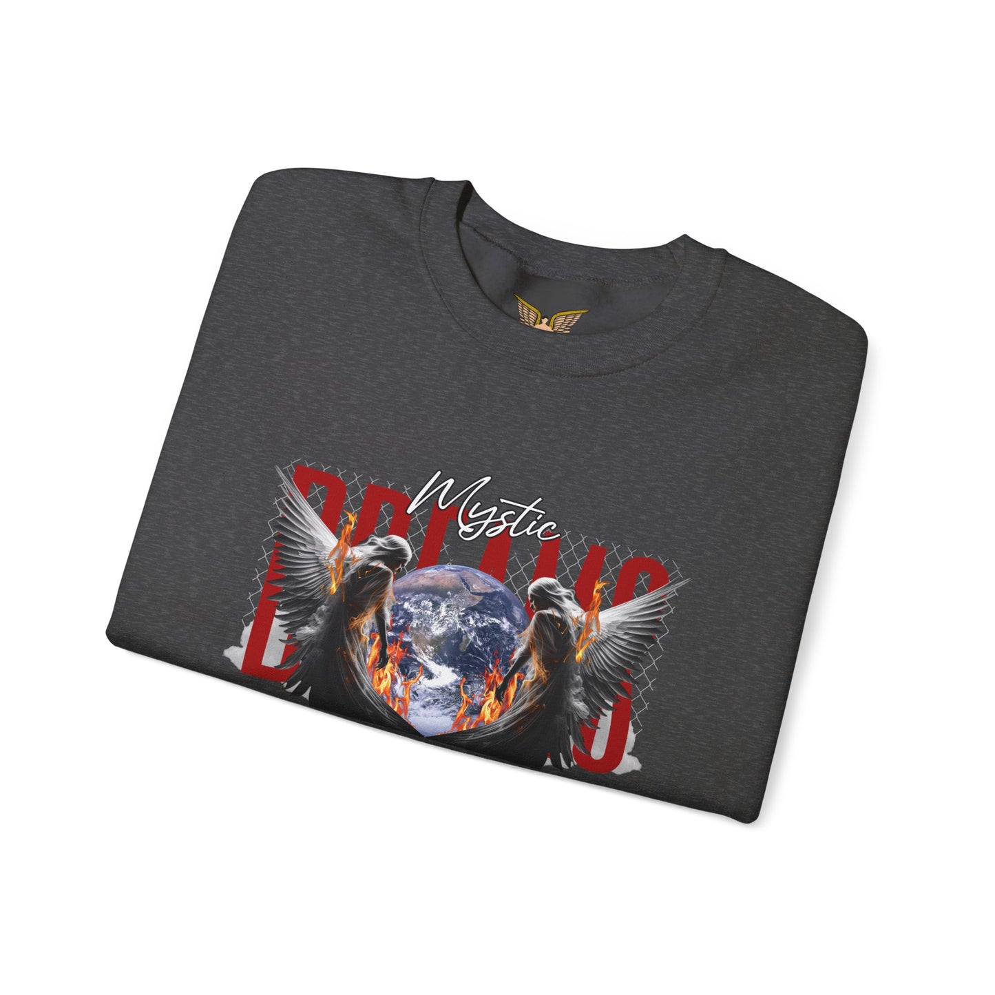 Mystic Eagles Crewneck Sweatshirt, Cozy Unisex Pullover, Gift for Nature Lovers, Fall Fashion, Casual Streetwear, Spiritual Art