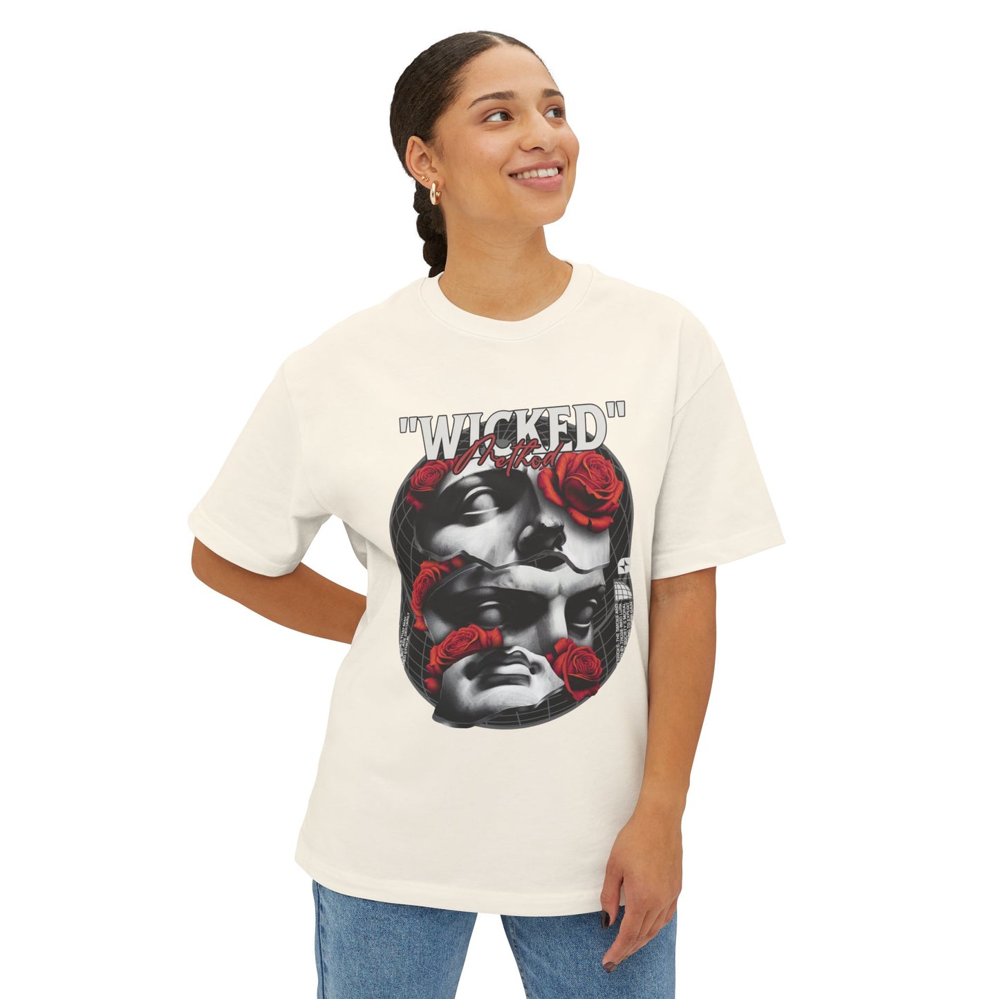 Floral Oversized Tee — Boxy Floral Graphic Shirt