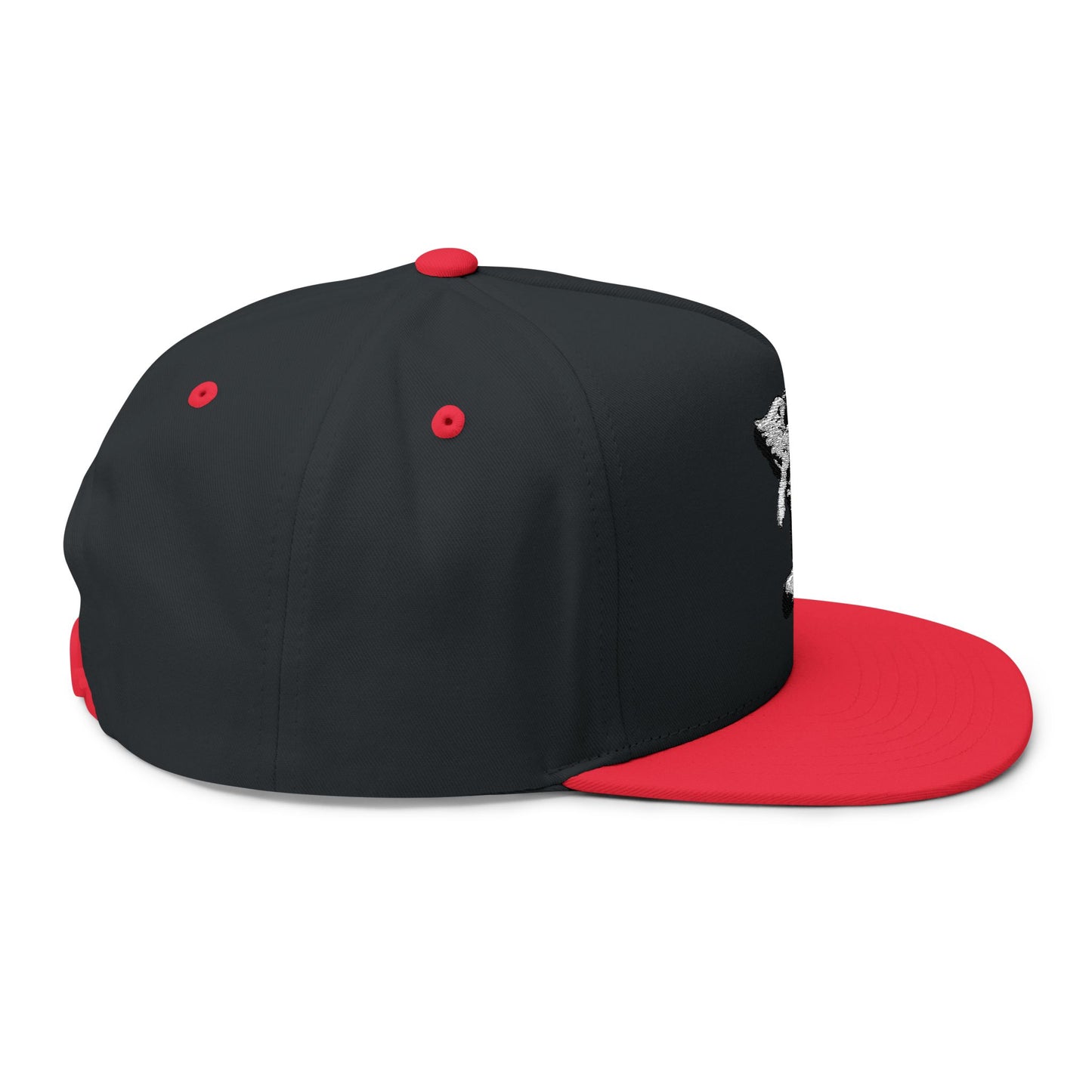 Skateboarding Flat Bill Cap (Embroidery) - AZBOY Angel Design, Snapback Hat for Skaters