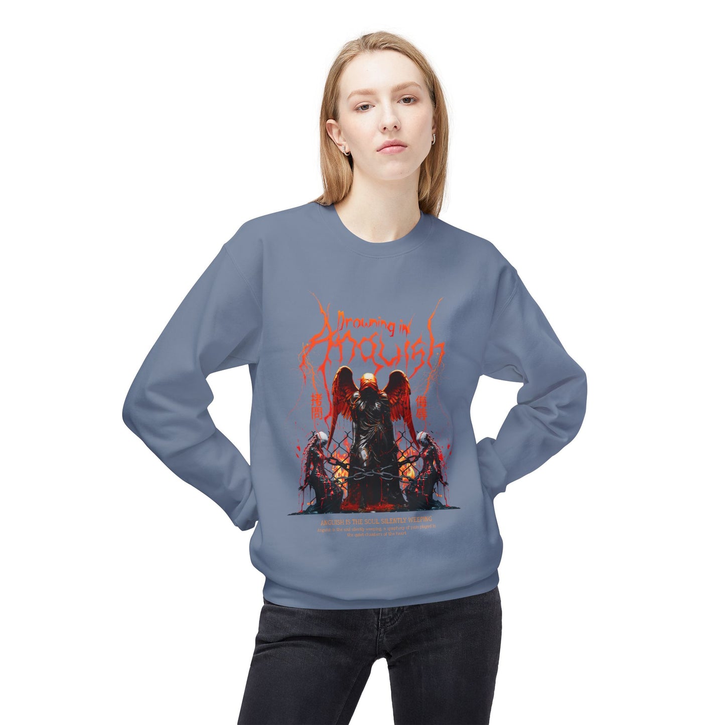 Drowning in Anguish Crewneck