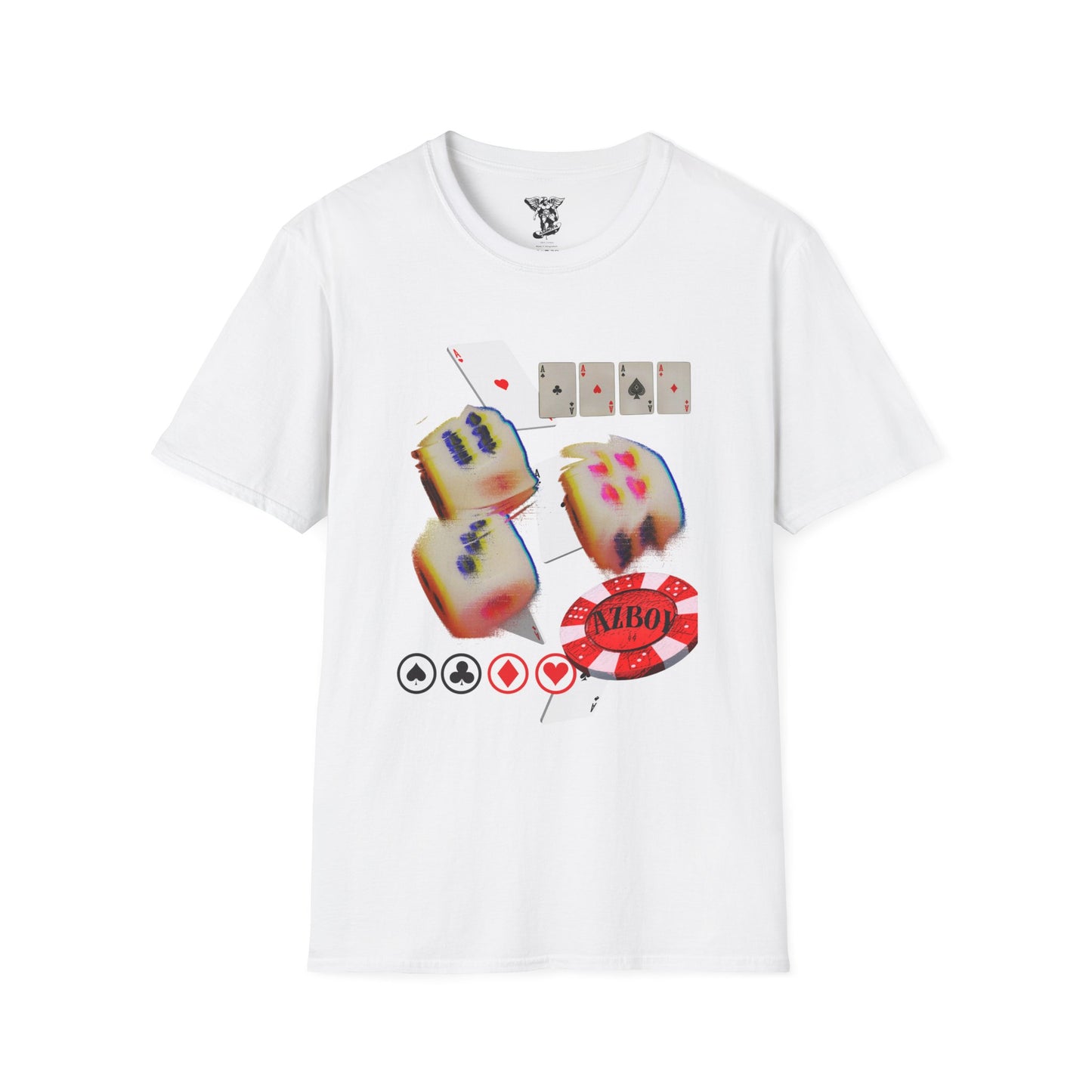 Poker Dice T-Shirt — Casino Dice, Chips & Cards Graphic Tee