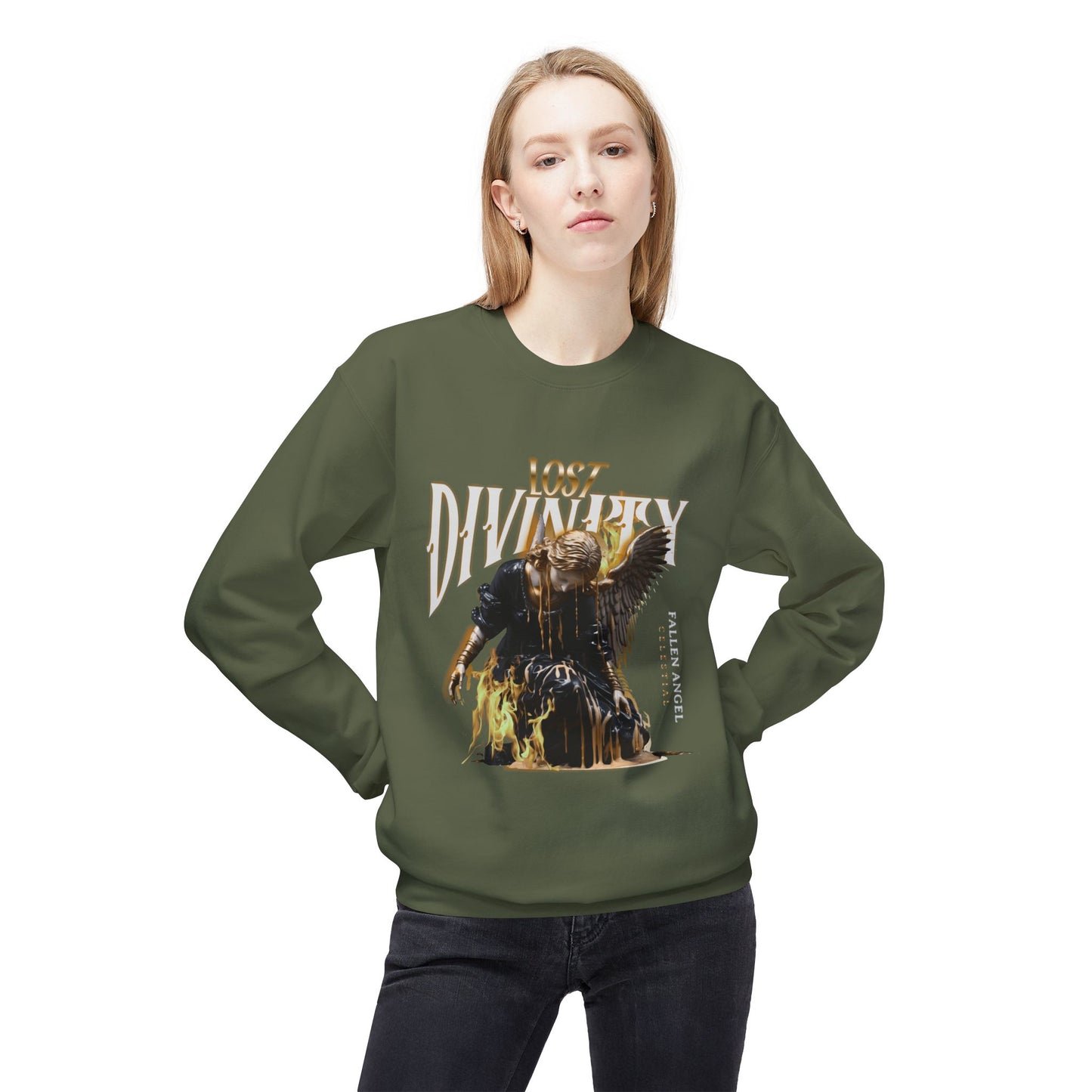 Fleece Sweatshirt - Stylish Unisex Graphic Design for Casual Outings and Cozy Evenings