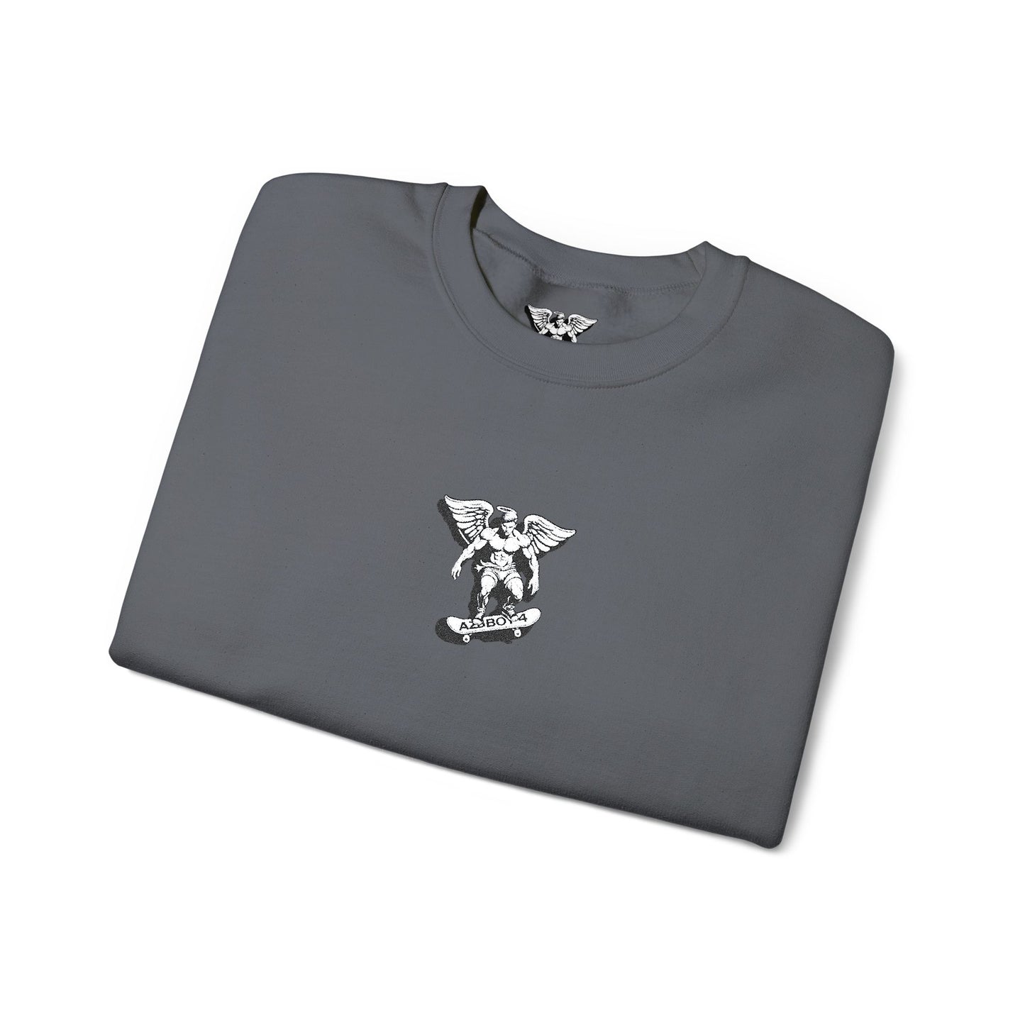 Floral Letter V Crewneck Sweatshirt – Minimal White Monogram Pullover