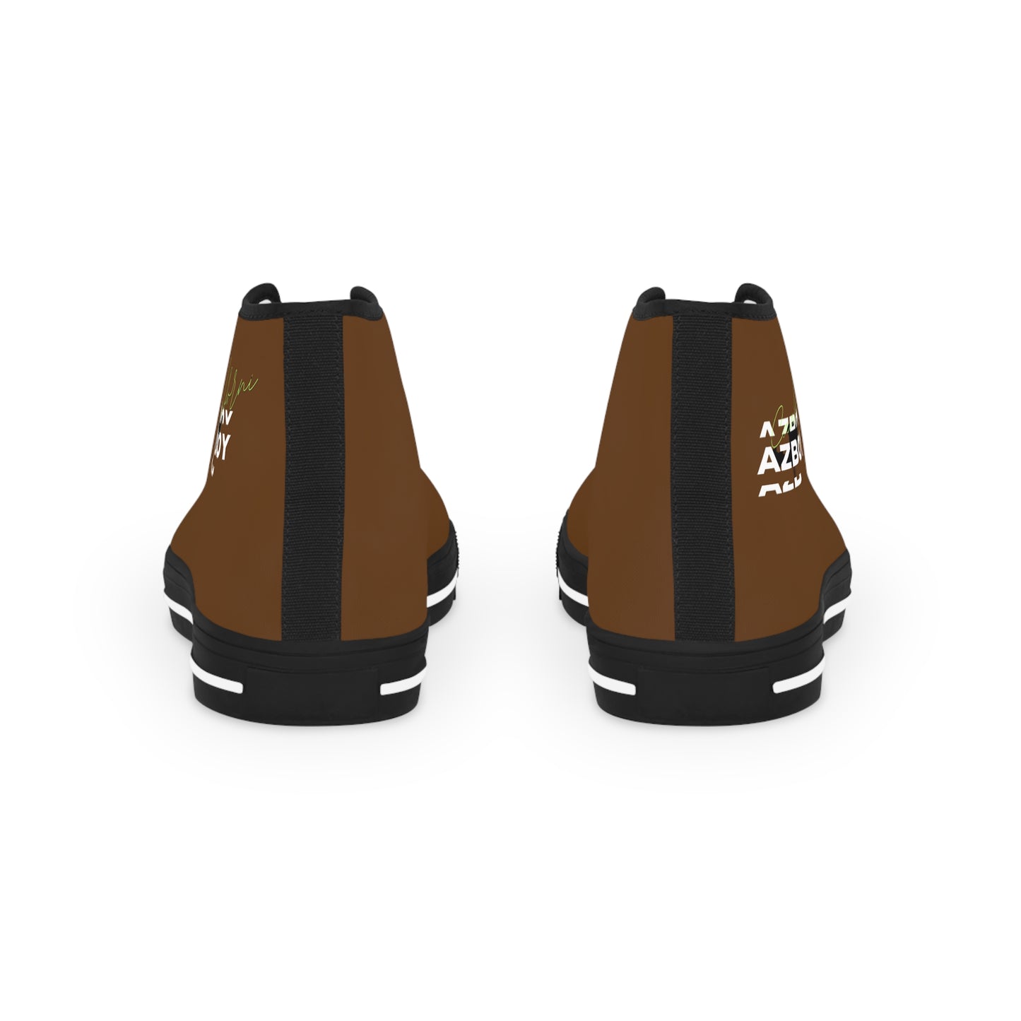 AZBOY44  brown (Men's High Top Sneakers)