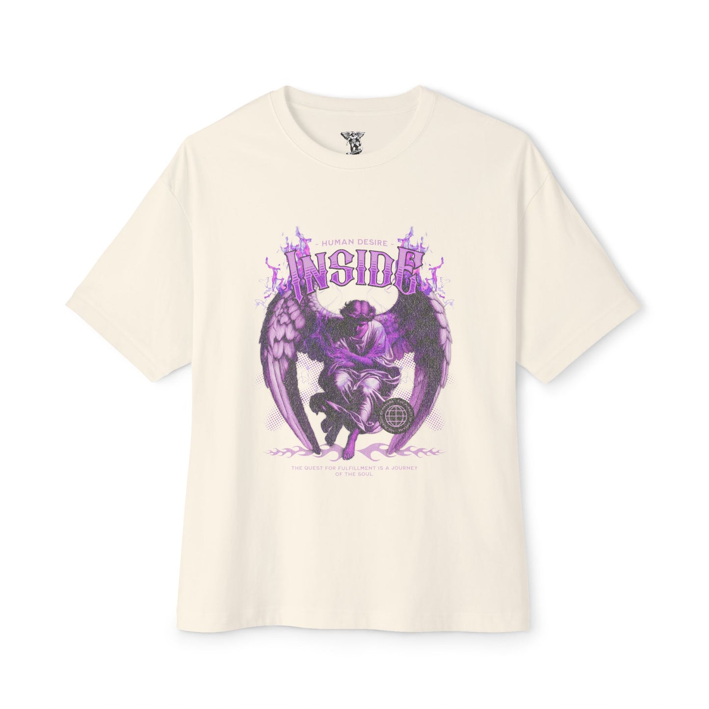 Angel-Inspired Oversized Boxy Tee — Aesthetic Streetwear