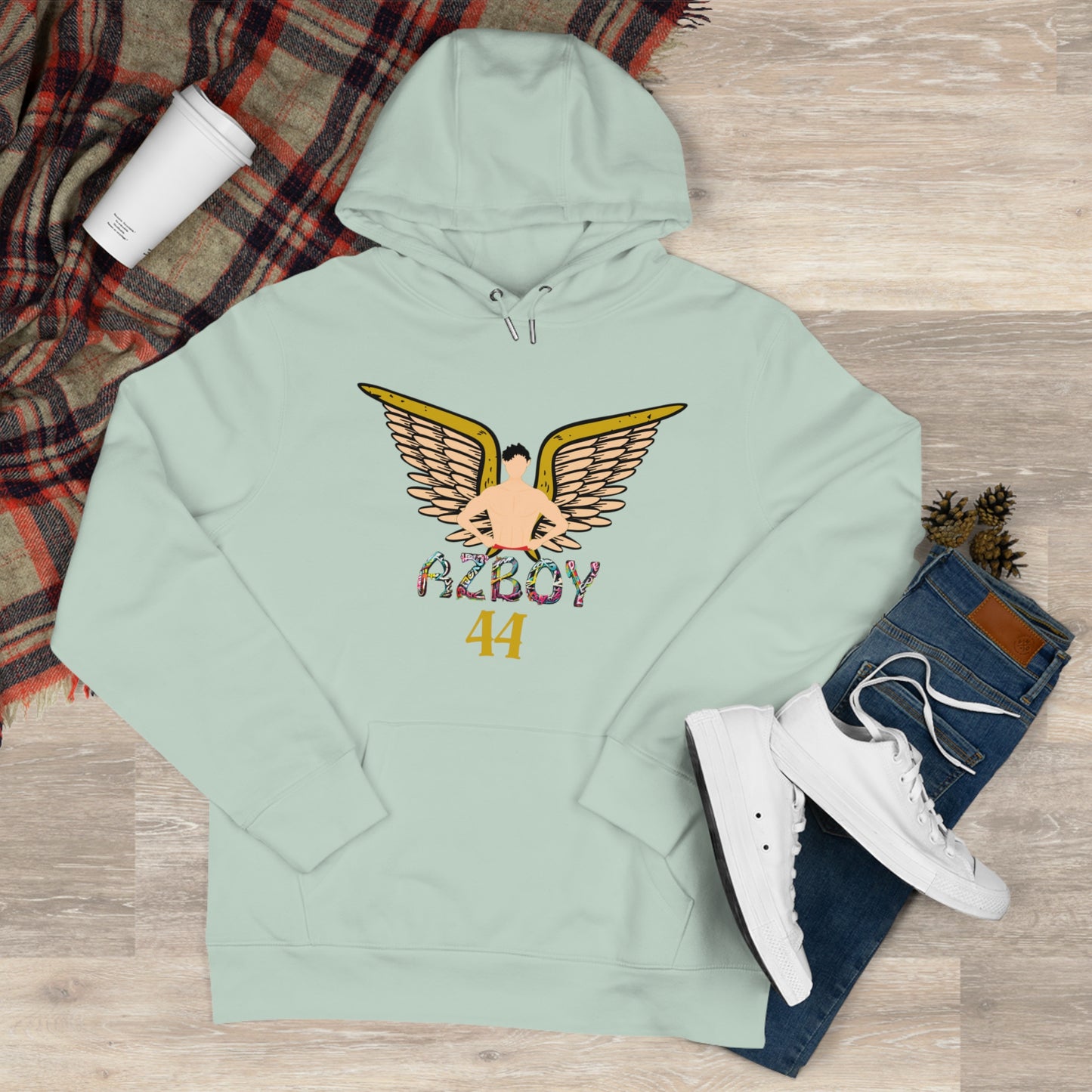 Angel Hooded Sweatshirt - AZBOY44 Design