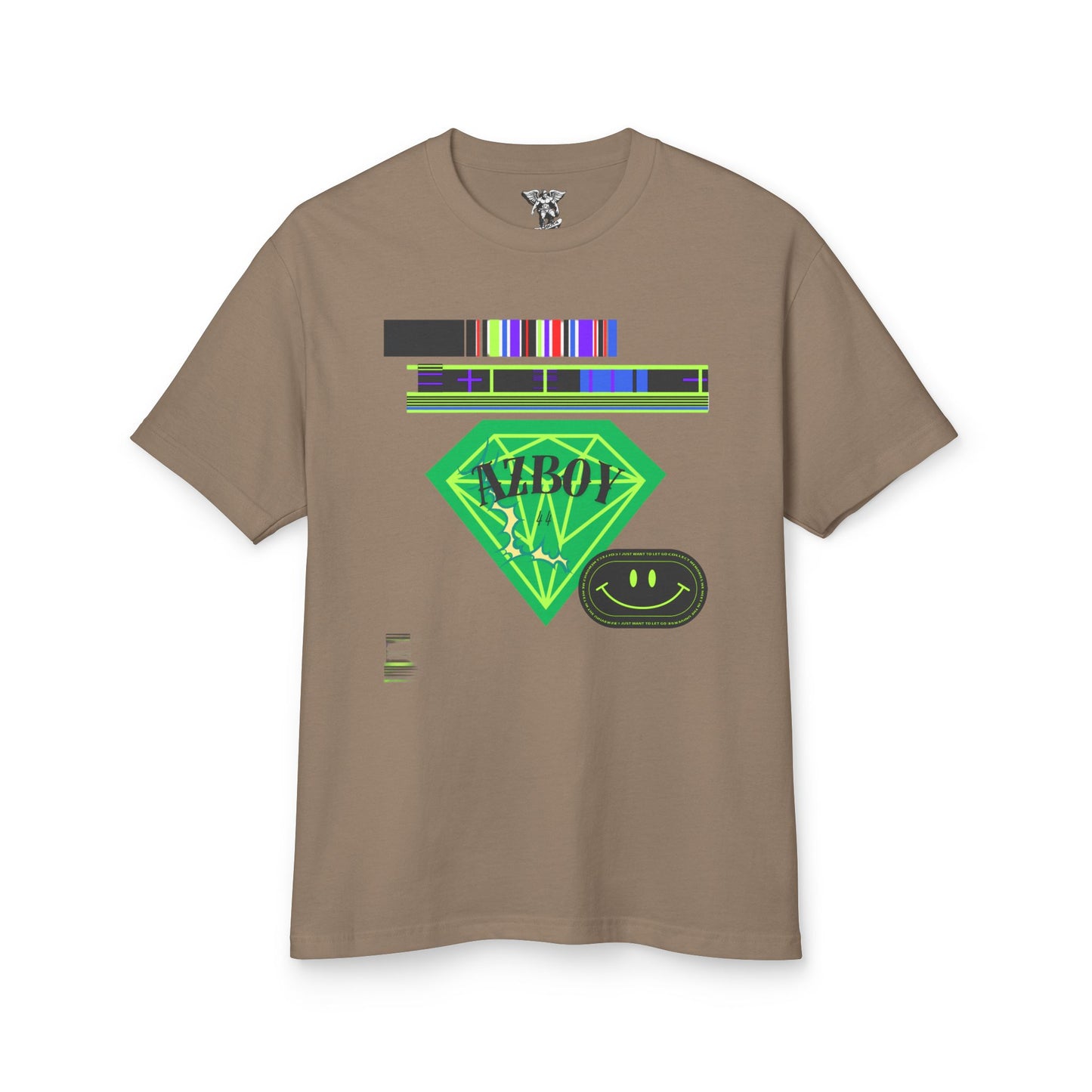 AZBOY44 Green Diamond Tee — Garment-Dyed Heavyweight Cotton