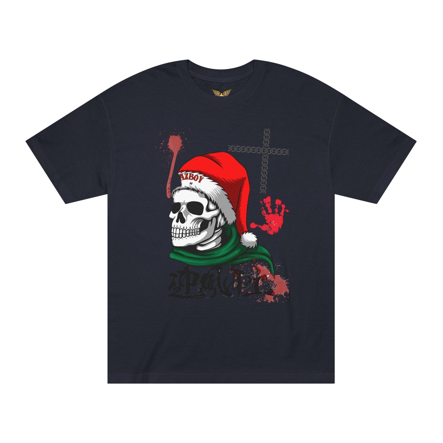 Christmas Skull Unisex Classic Tee - Festive Holiday Graphic Shirt