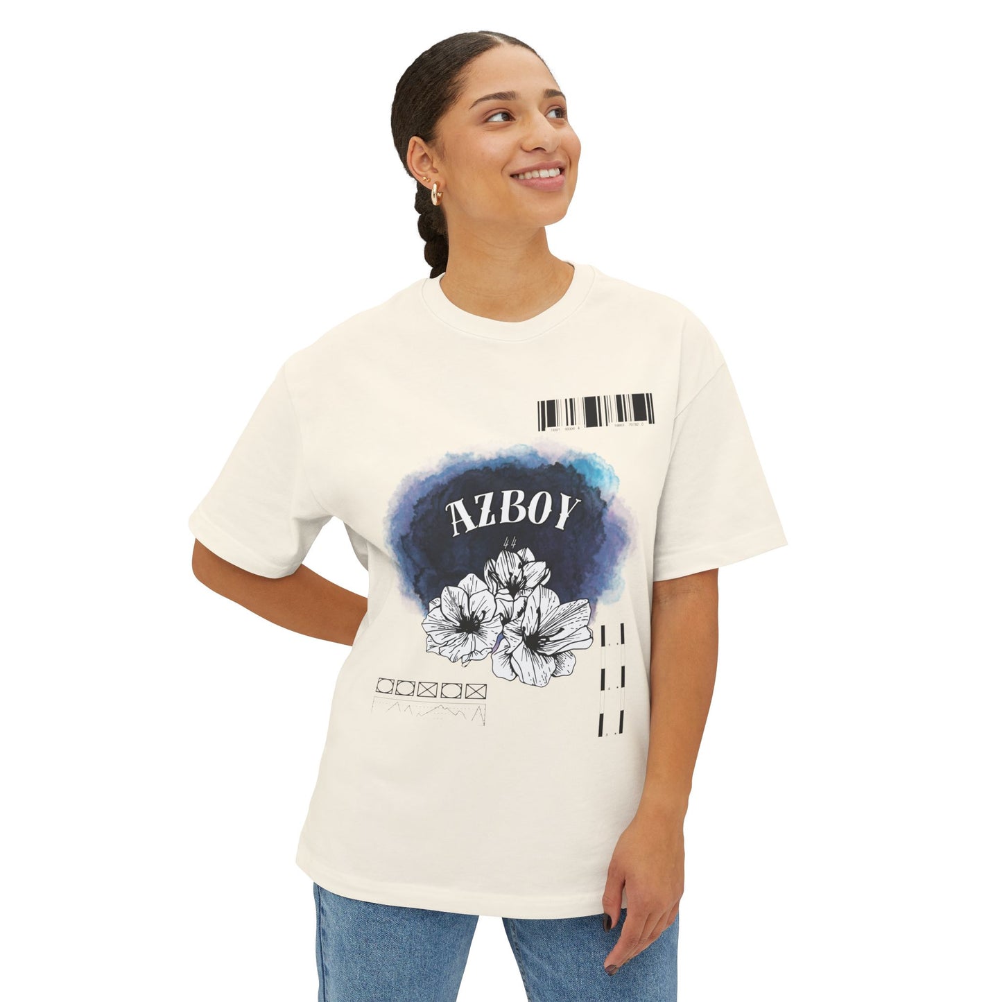 Botanical Floral Graphic Oversized Tee