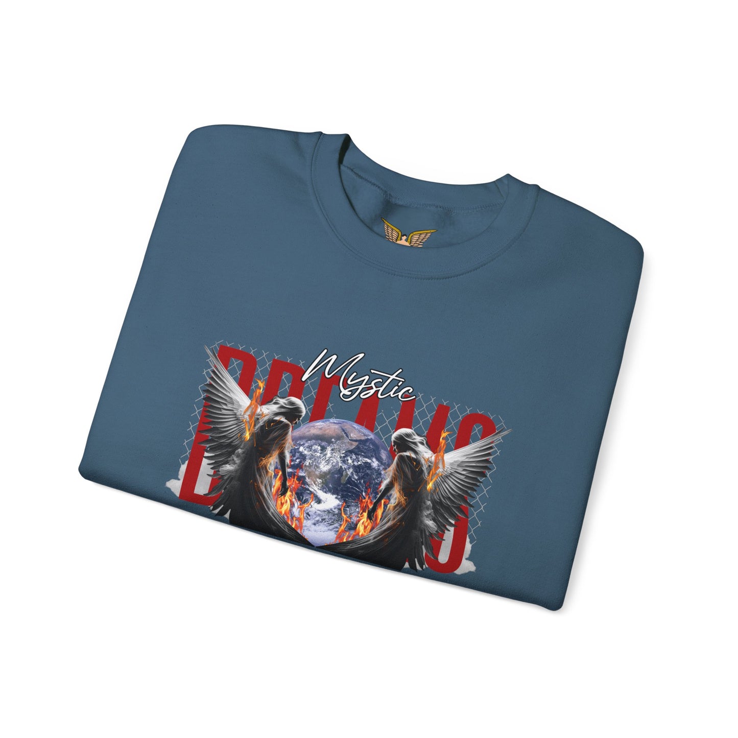 Mystic Eagles Crewneck Sweatshirt, Cozy Unisex Pullover, Gift for Nature Lovers, Fall Fashion, Casual Streetwear, Spiritual Art