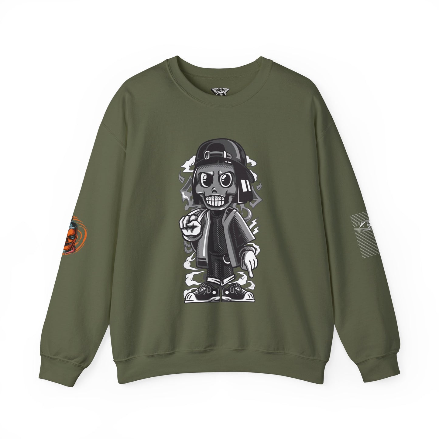 Graphic Unisex Sweatshirt - Casual Fall Streetwear Apparel for Halloween Gift