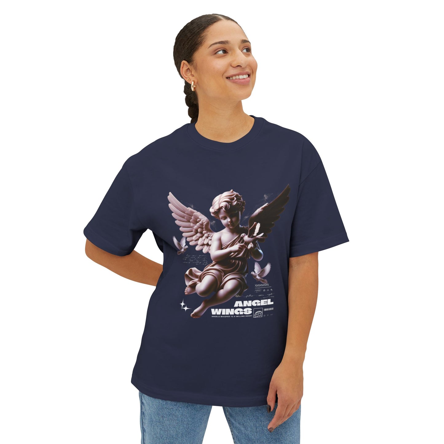 Angel Wings Oversized Tee