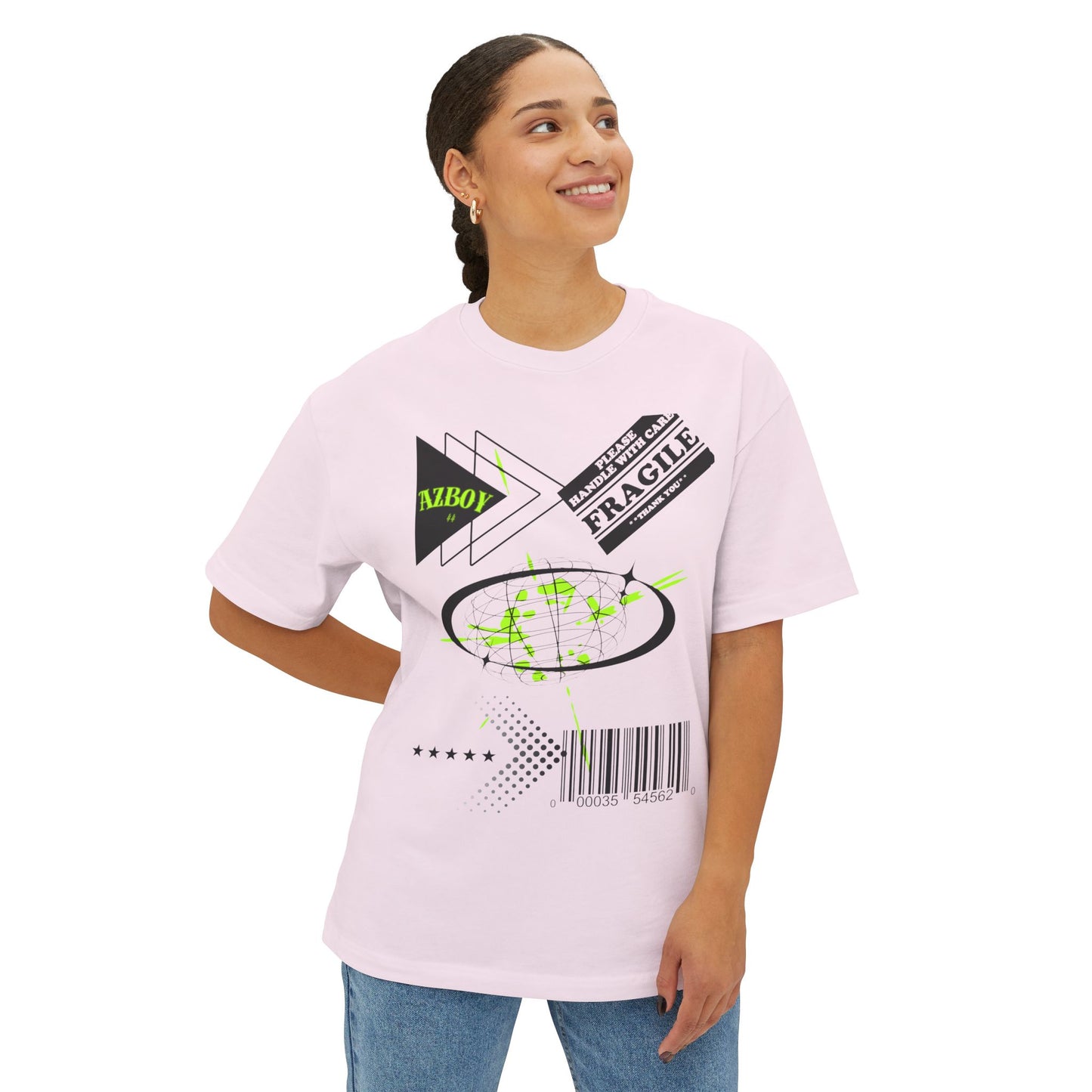 AZBOY Retro Graphic T-Shirt — Unisex Boxy Tee