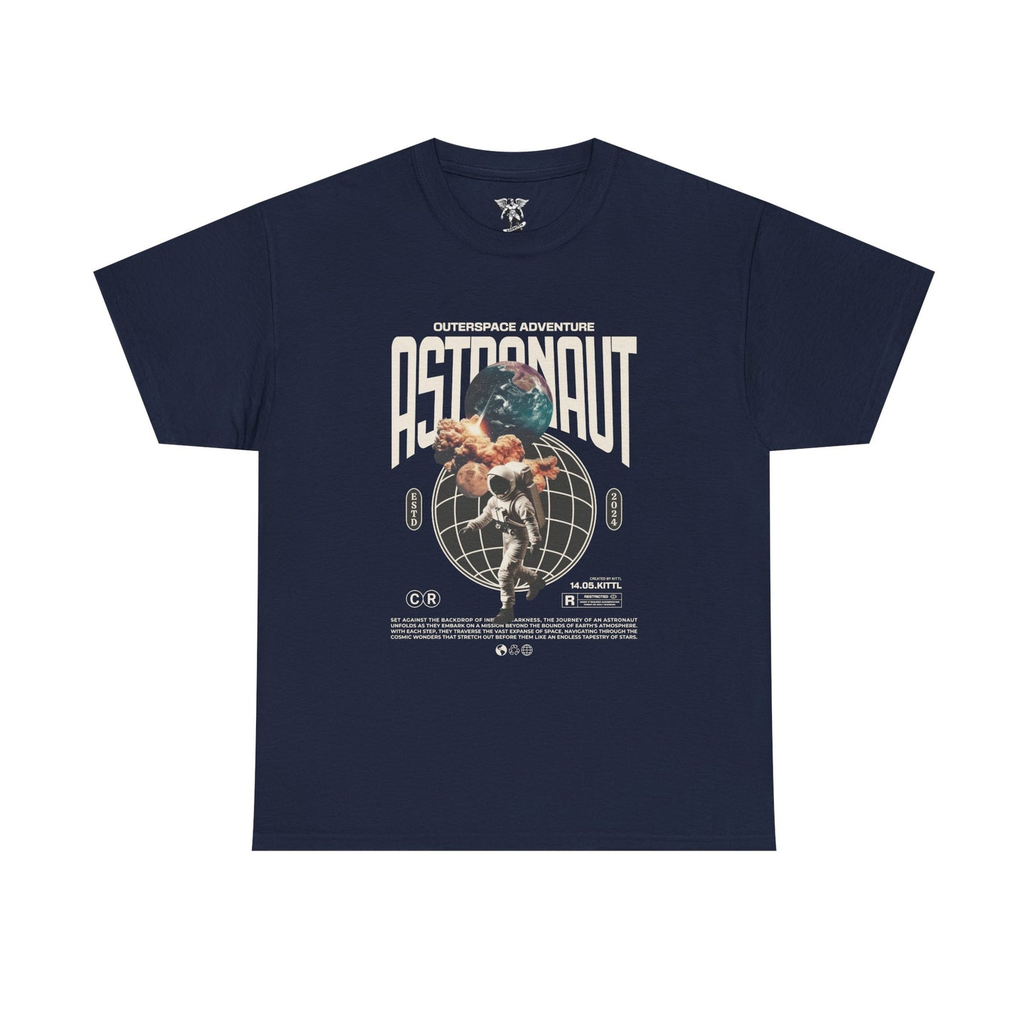 Retro Astronaut Adventure T-Shirt — Space Lover Graphic Tee, Adventure Gift