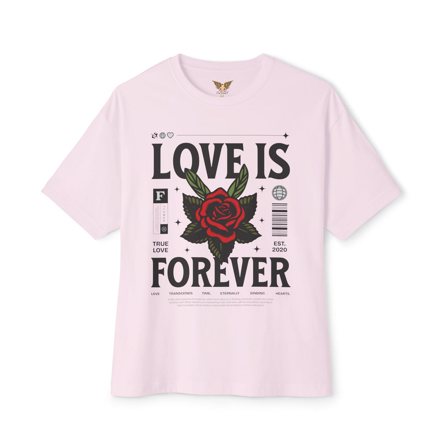 Oversized Tee Love is Forever Print