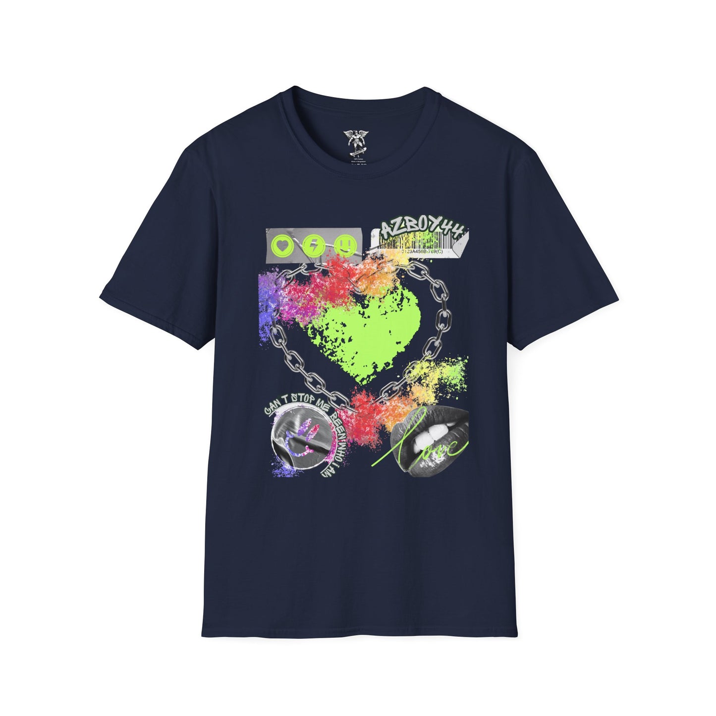 Neon Grunge Heart T-Shirt