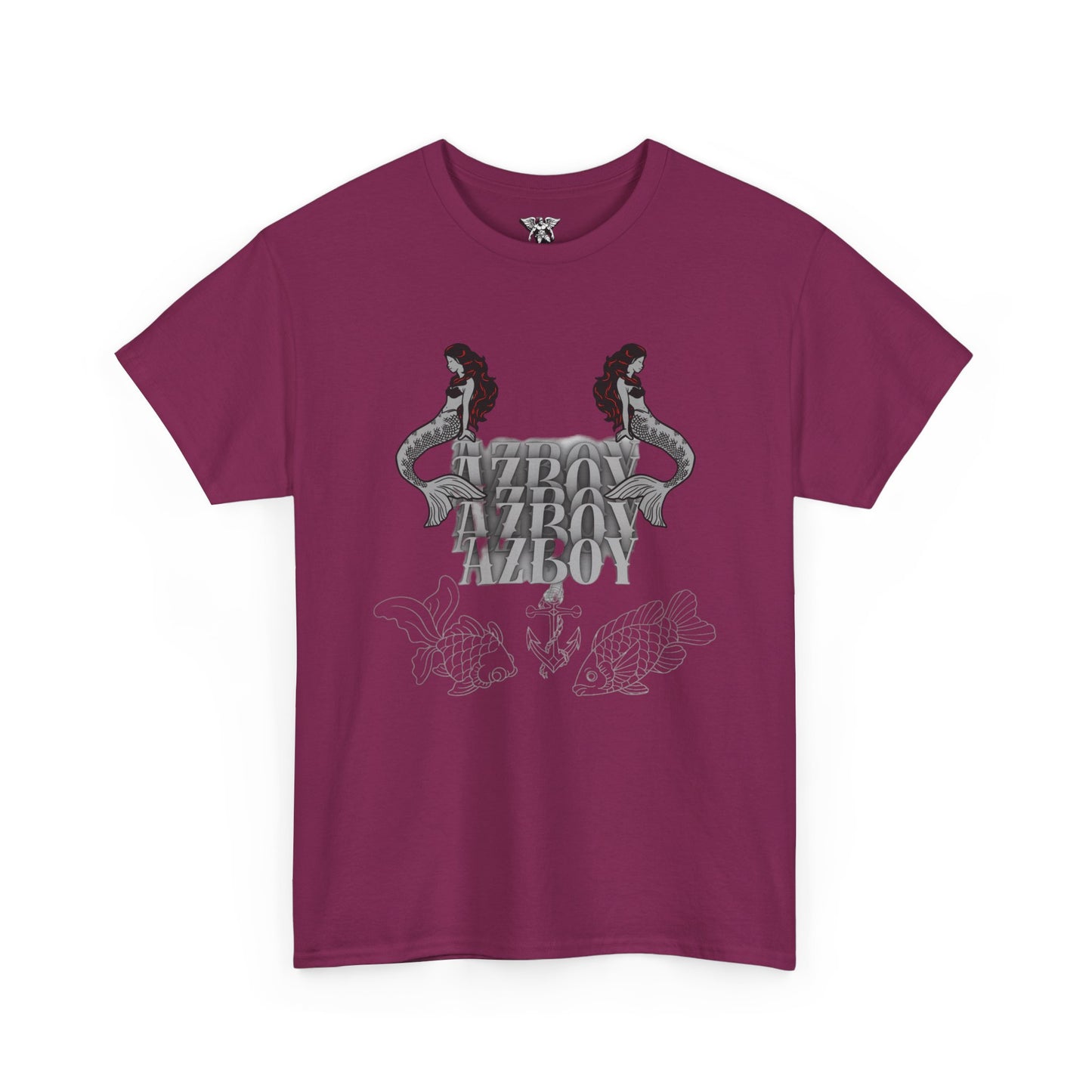 Mermaid Graphic  Heavy Cotton Tee - Retro Azov Design