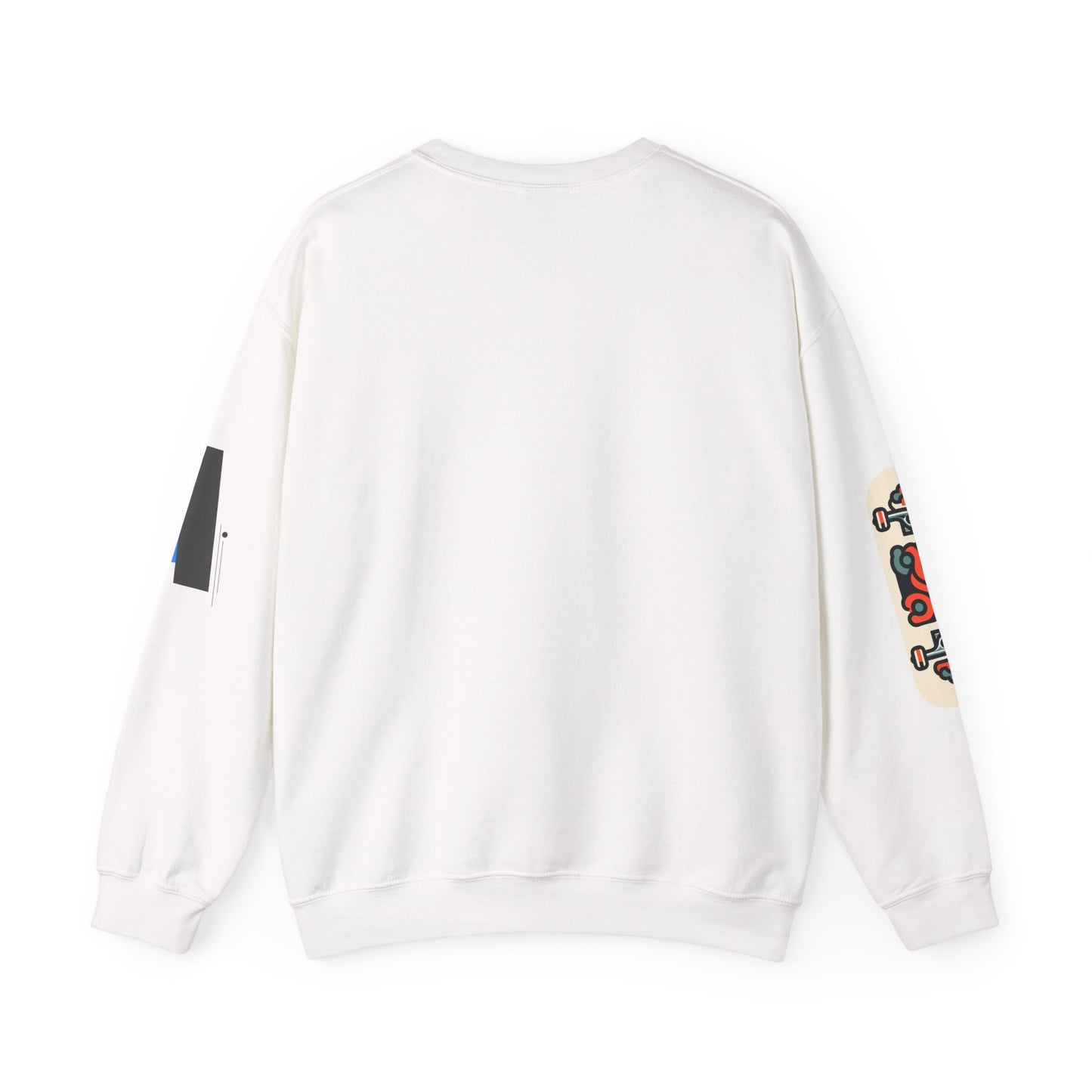 Crewneck Sweatshirt — Graphic 'The Scream' Illustration with Sleeve Art