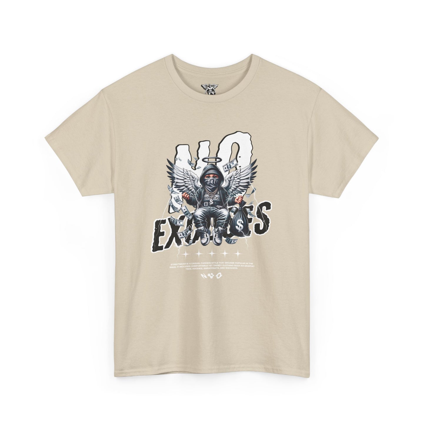 Angelic Skull 'No Excuses' Graphic Tee