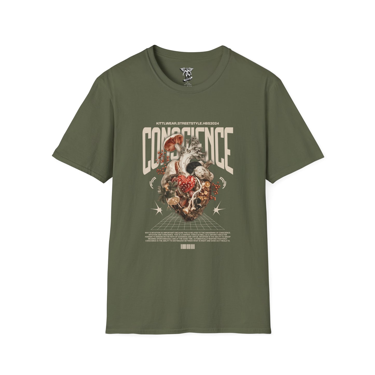Conscience Floral Skull Vintage Graphic T-Shirt — Retro Band Tee