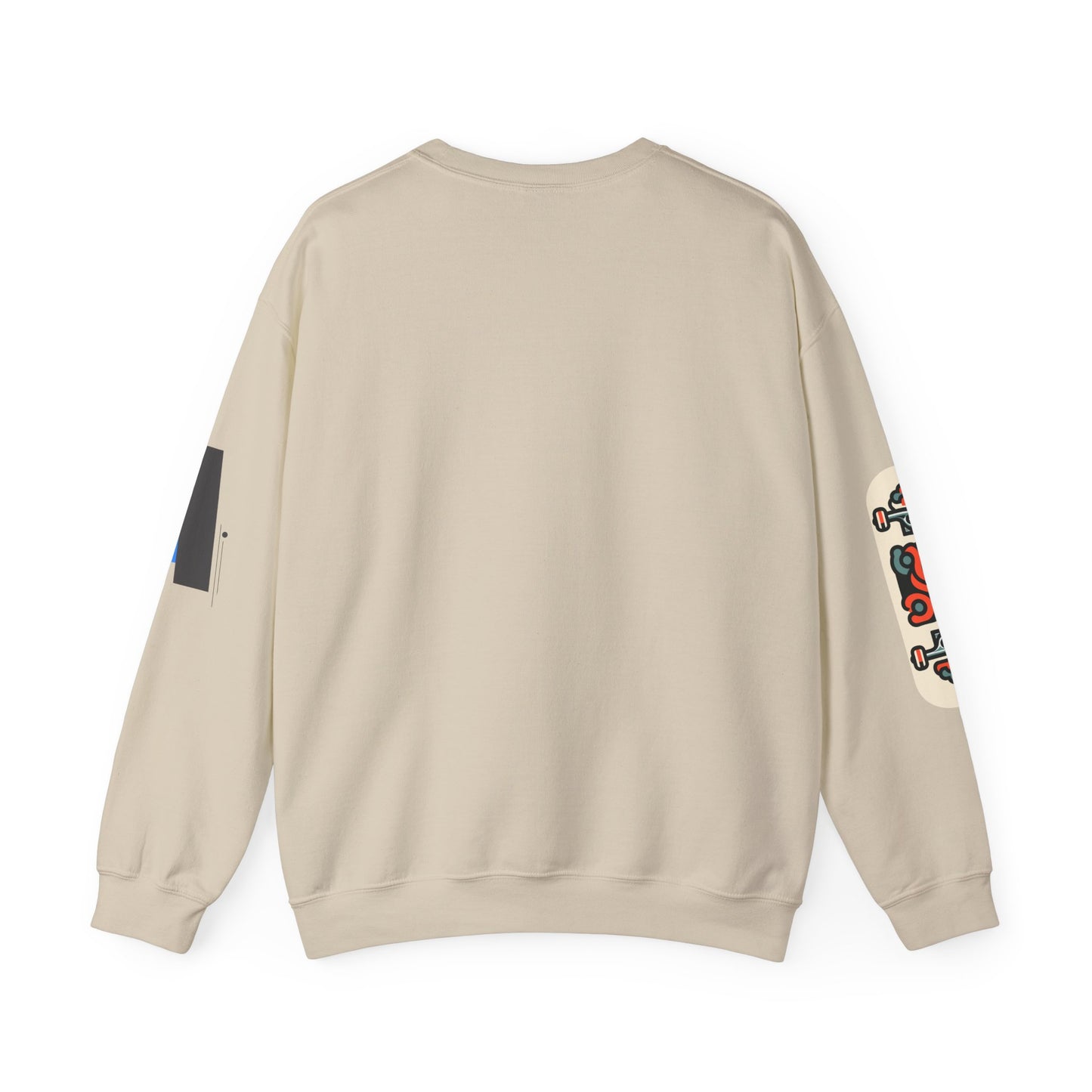 Crewneck Sweatshirt — Graphic 'The Scream' Illustration with Sleeve Art