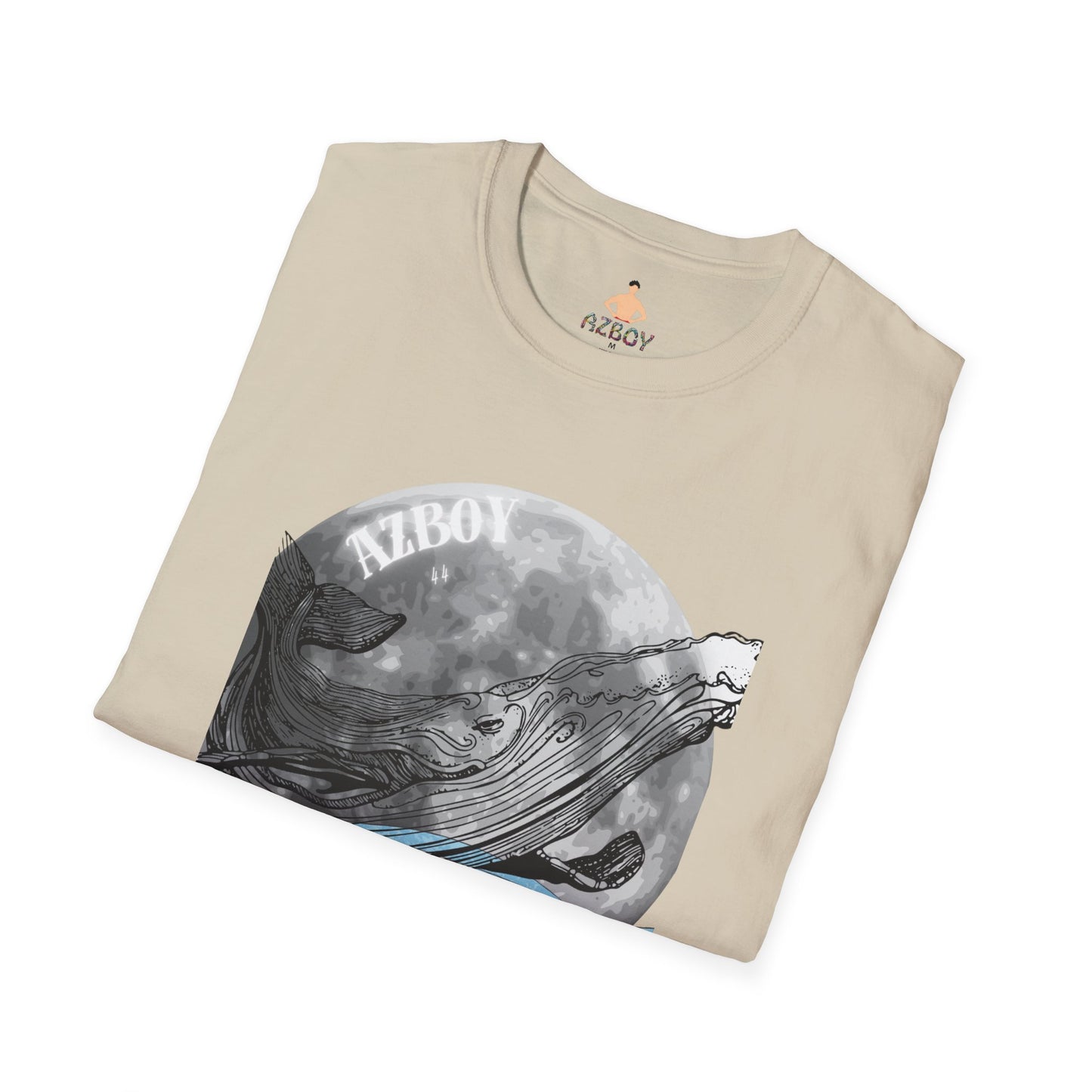 AZBOY whales moon ( Softstyle T-Shirt)