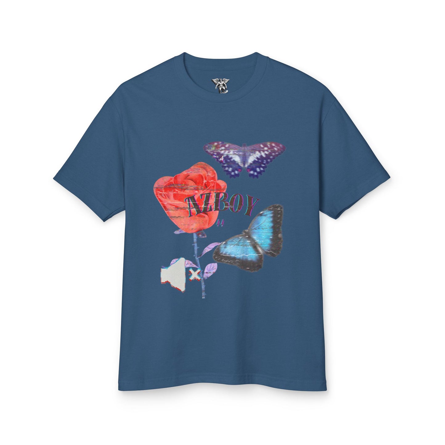 Butterfly Rose Tee — AZBOY44 Floral Graphic T-Shirt