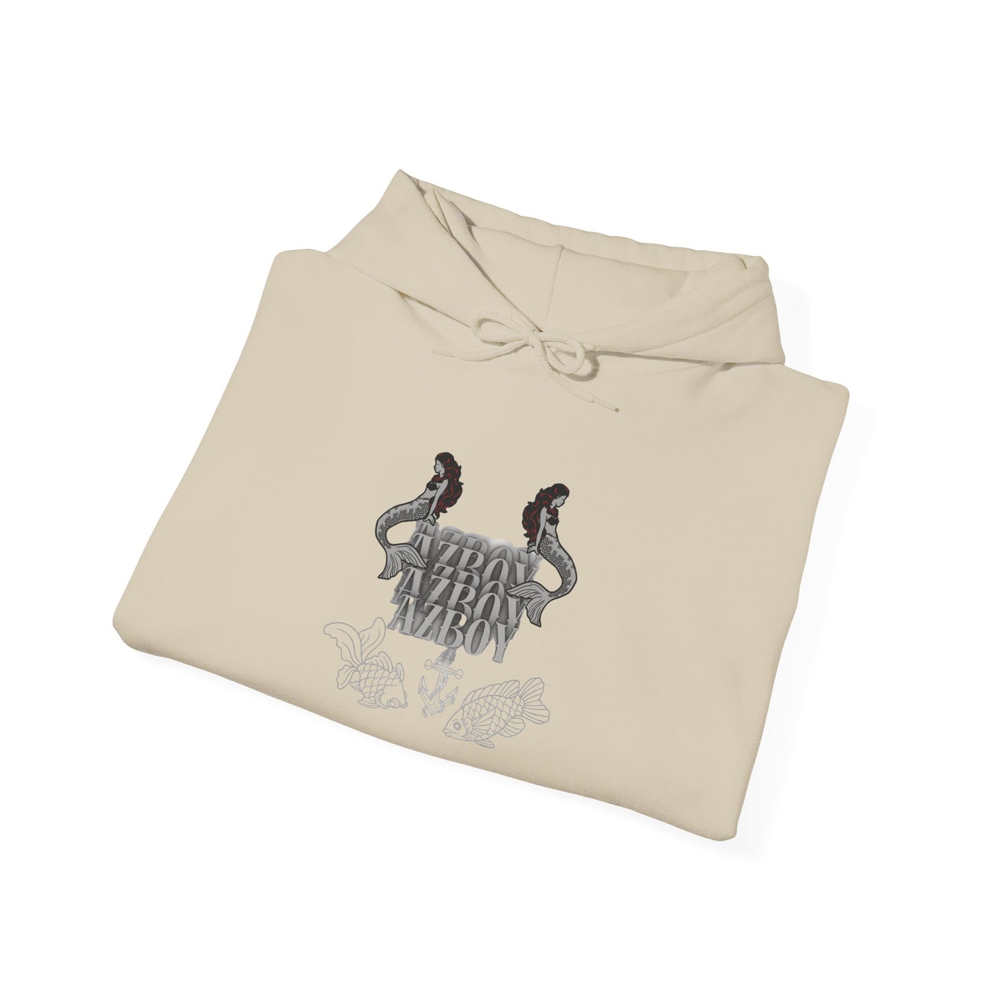 Graphic Hoodie — Gothic Crest Design with ‘Stay Wild’ Text