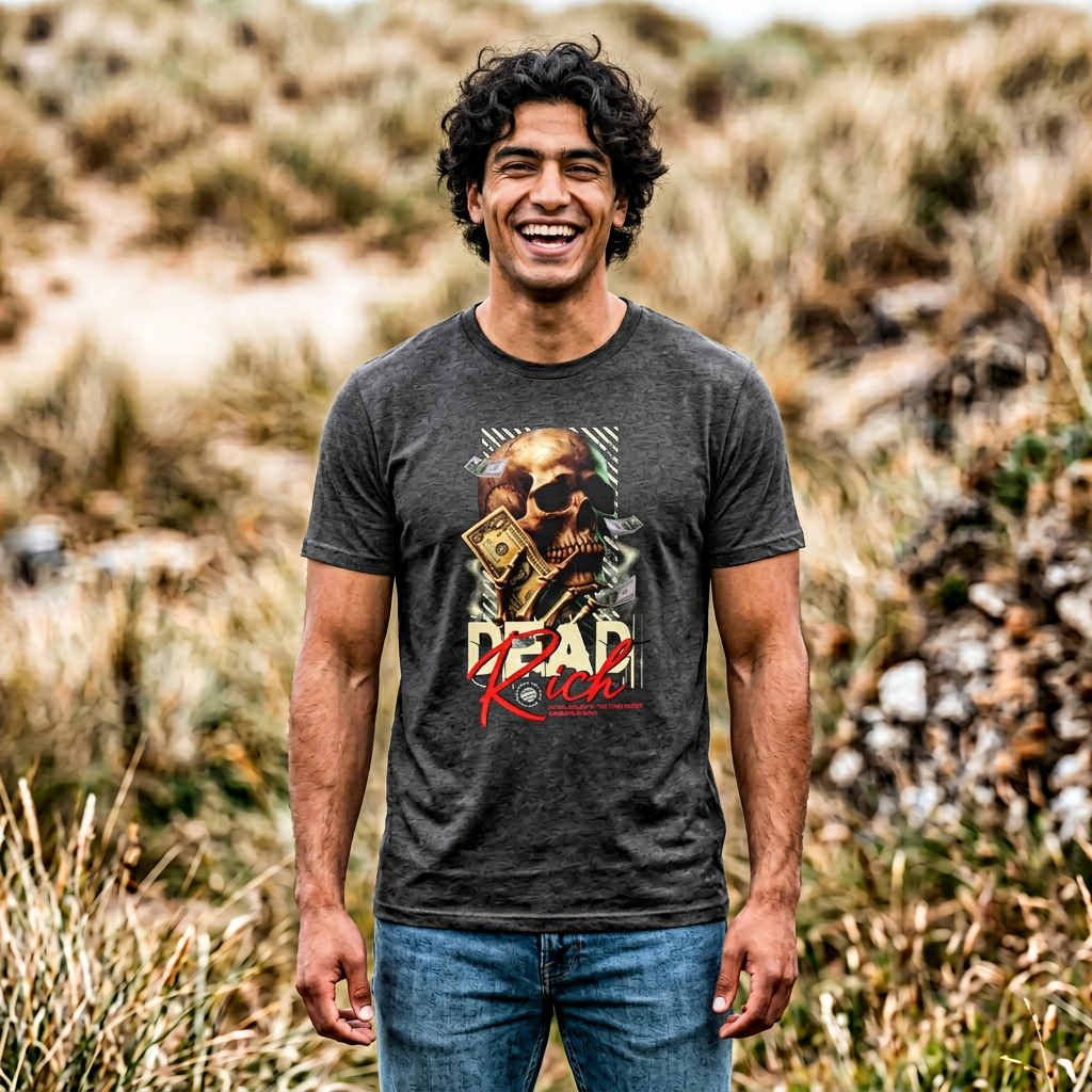 Dead Rich Skull Graphic T-Shirt