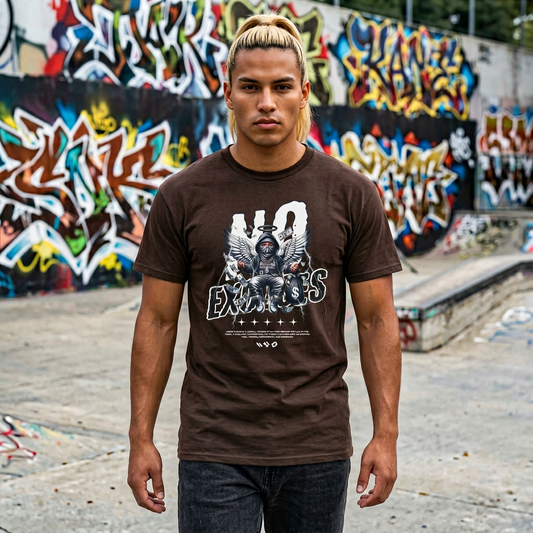 Angelic Skull 'No Excuses' Graphic Tee