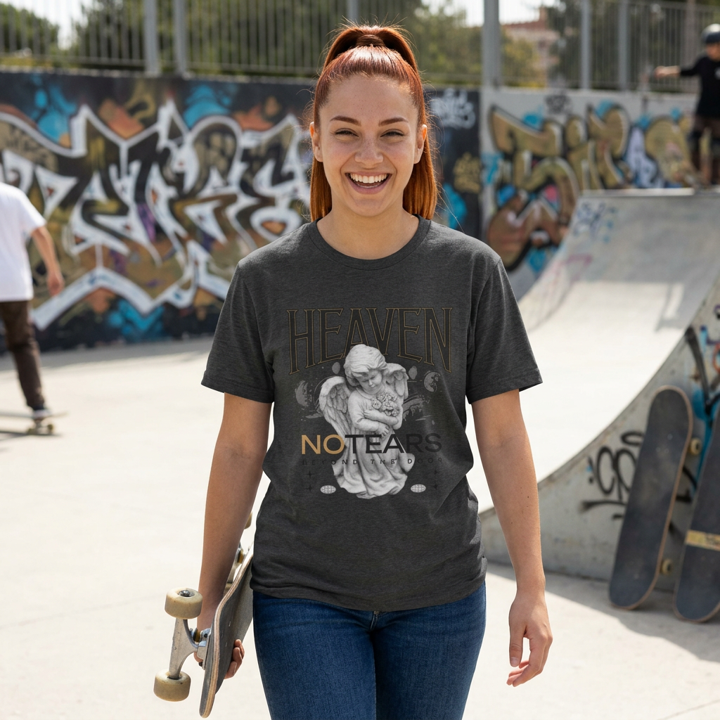 Cherub Memorial Tribute T-Shirt — "Heaven No Tears"