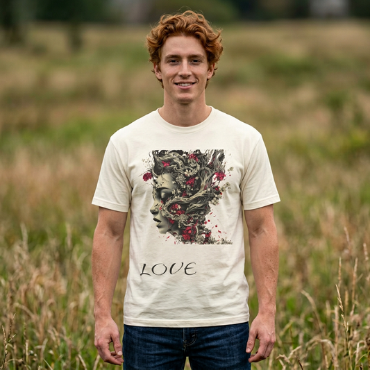Love Floral Portrait Tee
