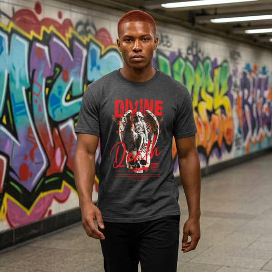 Divine Death Angel Gothic Wings T-Shirt