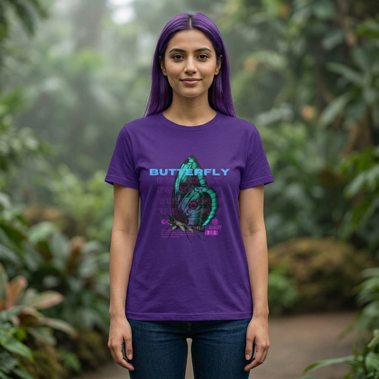 Butterfly Graphic Tee — AZBOY44 Unisex Cotton Crew