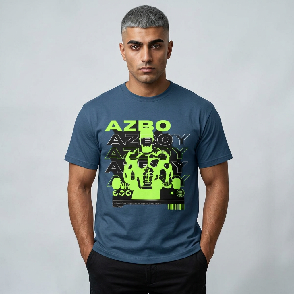 flexing workouts  Heavyweight Graphic Tee - AZBO Design