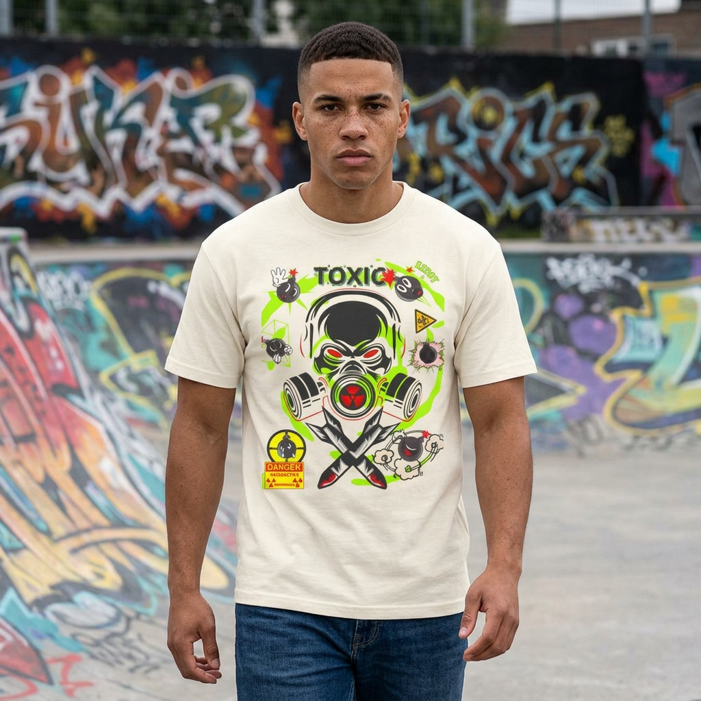 Toxic Garment-Dyed Heavyweight Cotton Tee