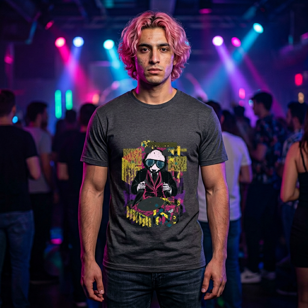 Party DJ Panda Graphic T-Shirt — Urban Streetwear Tee