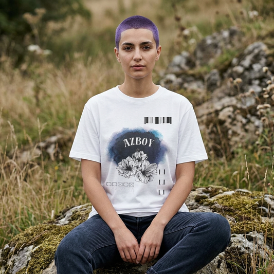 Botanical Floral Graphic Oversized Tee