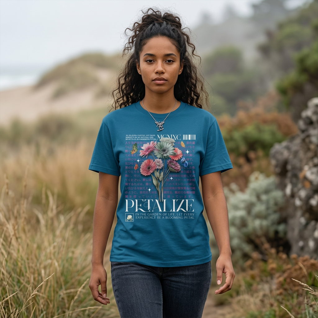 Stylish Floral Graphic Tee, Statement T-Shirt for Casual Wear, Gift for Art Lovers, Unique Design for Everyday Looks, Trendy Clothing