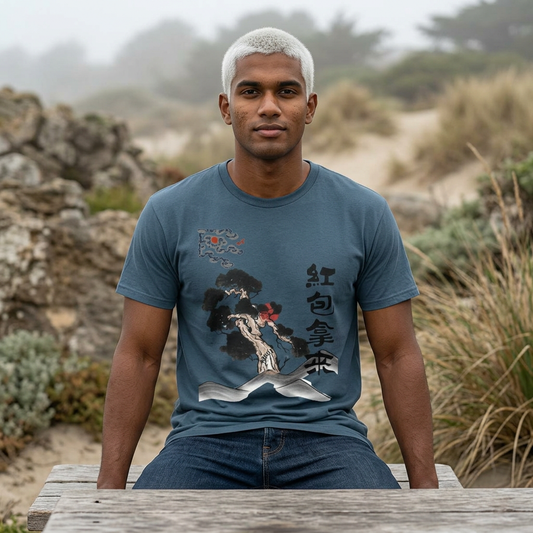 Nature Artistic Tee — Scenic Floral & Landscape Graphic T-Shirt