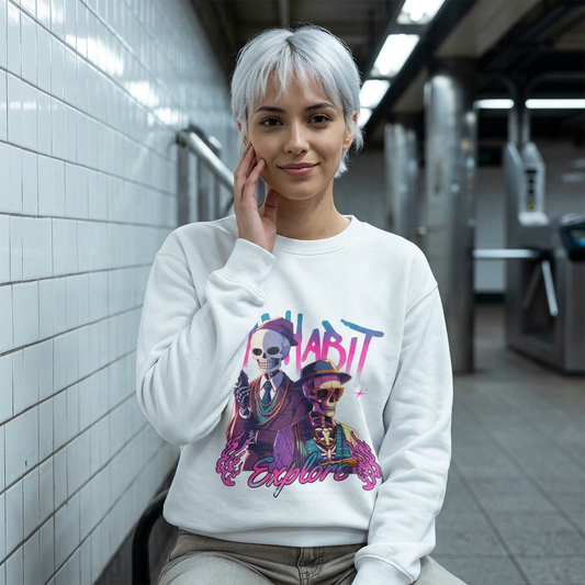 Hip-Hop Graphic Crewneck Sweatshirt — Urban Music Vibe